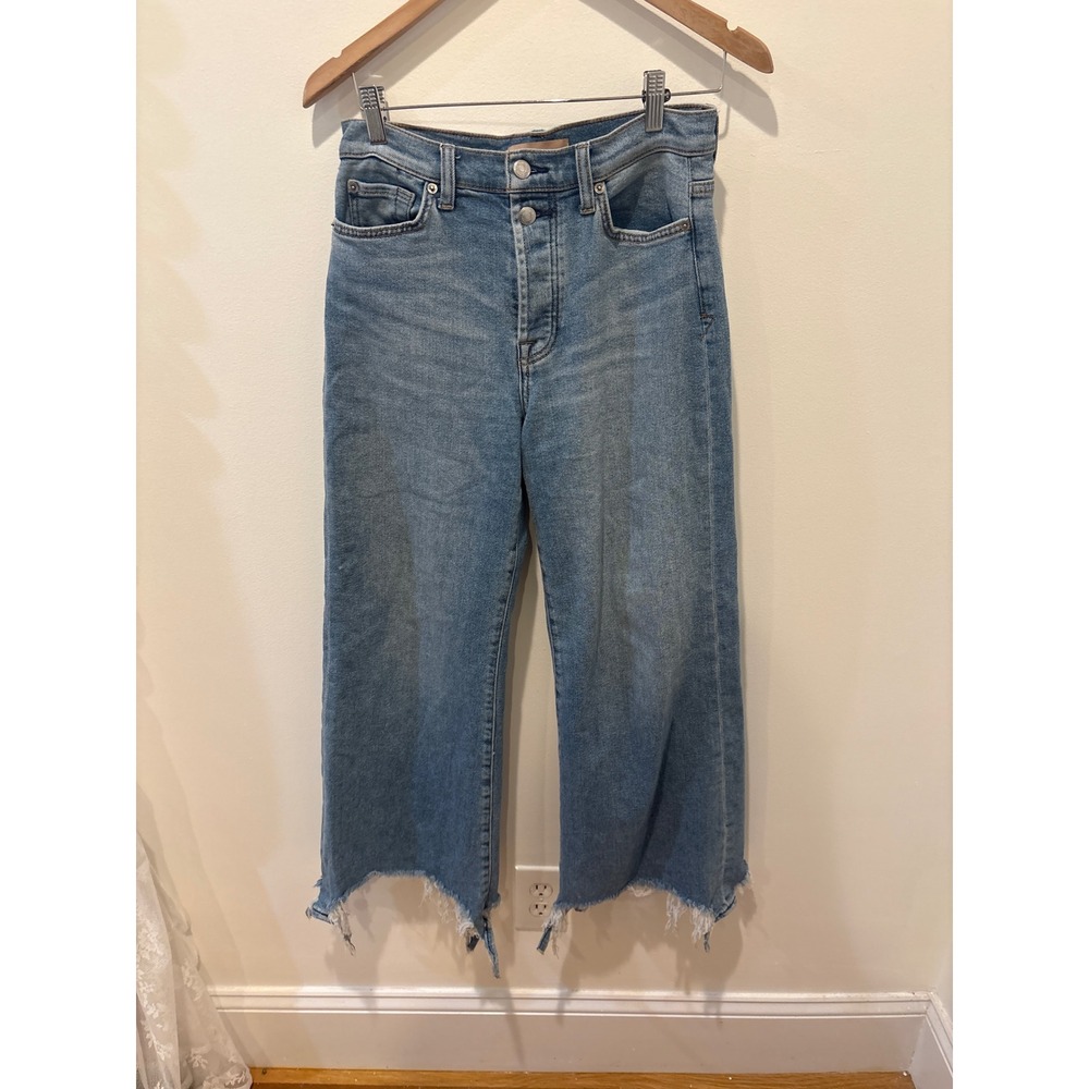 7 For All Mankind The Ultra Highrise Vintage Jo Crop Flare Jeans Size‎ 26
